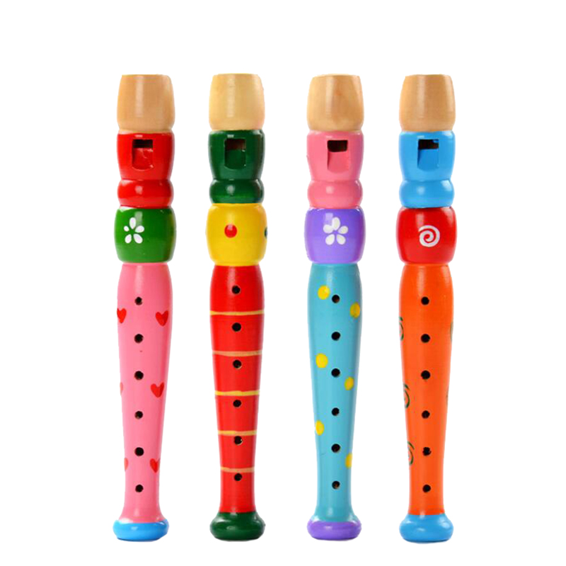 Musical Instrument Harmonium - Flauta de madera colorida para niños,