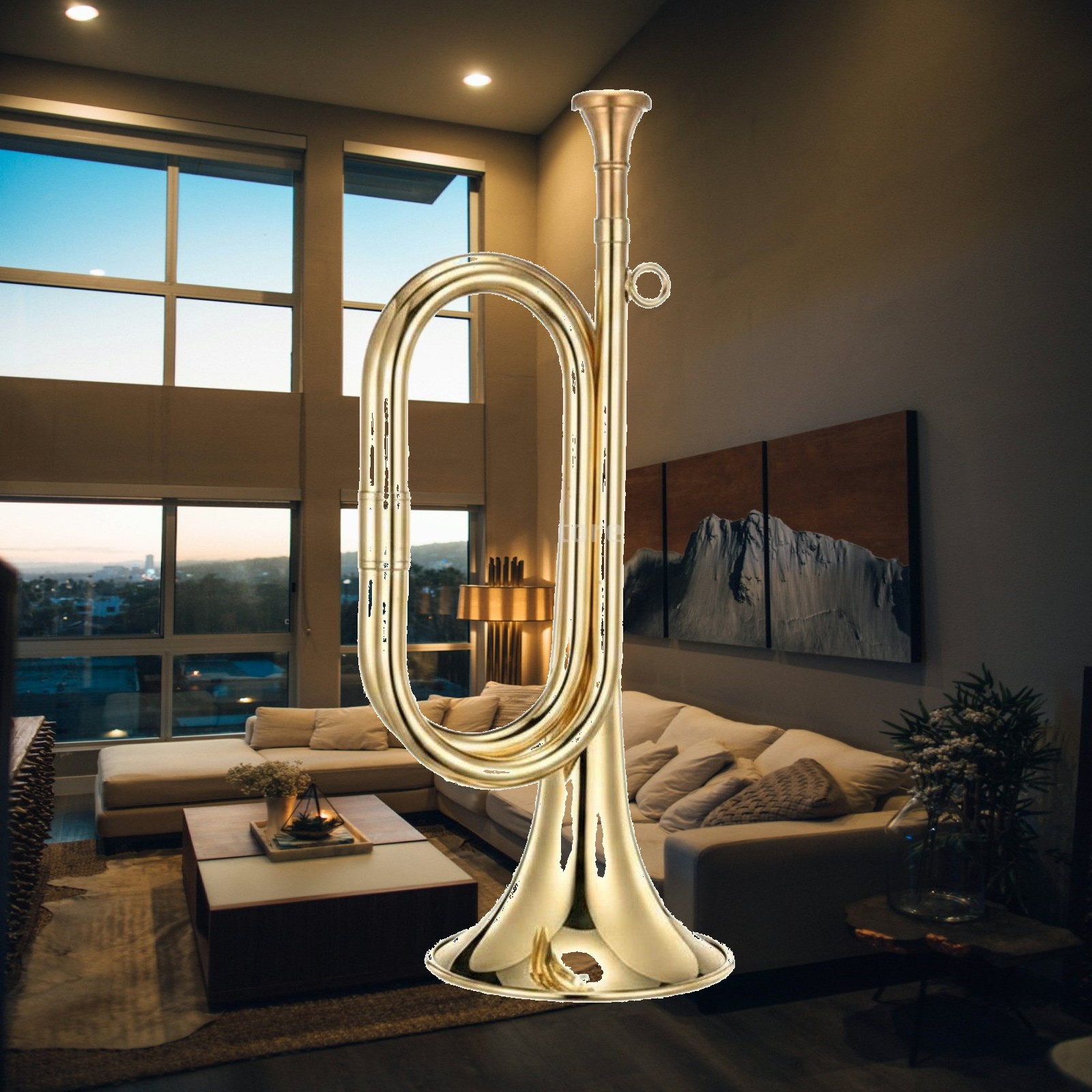 Musical Instrument Bugle - Corneta de Cuerpo de Latón, Trompeta