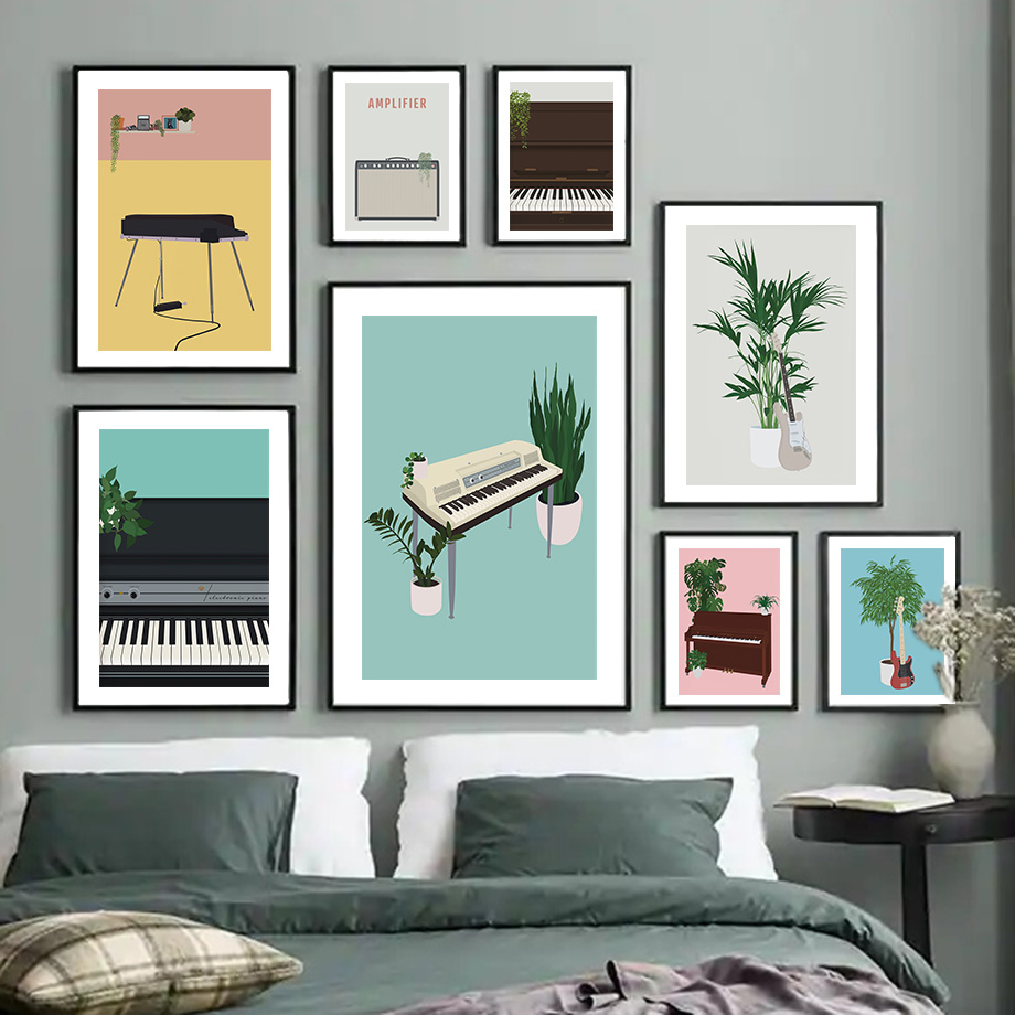 Picture Of Musical Instrument - Ilustración de instrumentos musicales, arte de