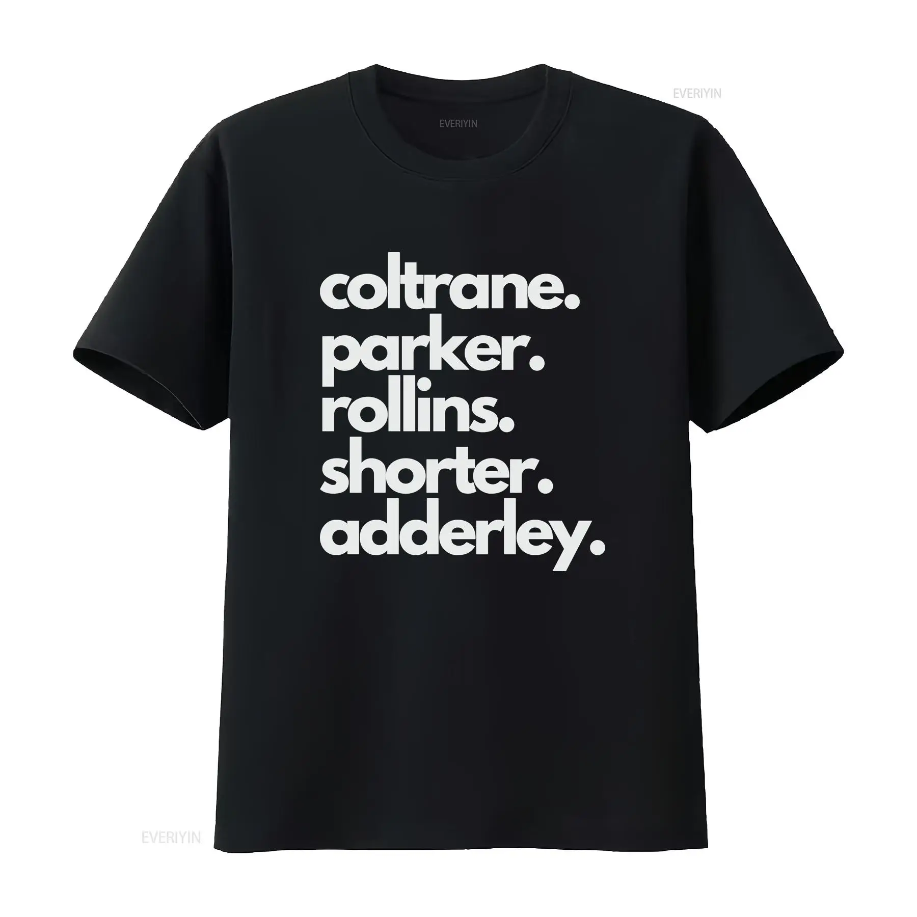 Musical Instrument And Names - Camiseta con nombres de leyendas del