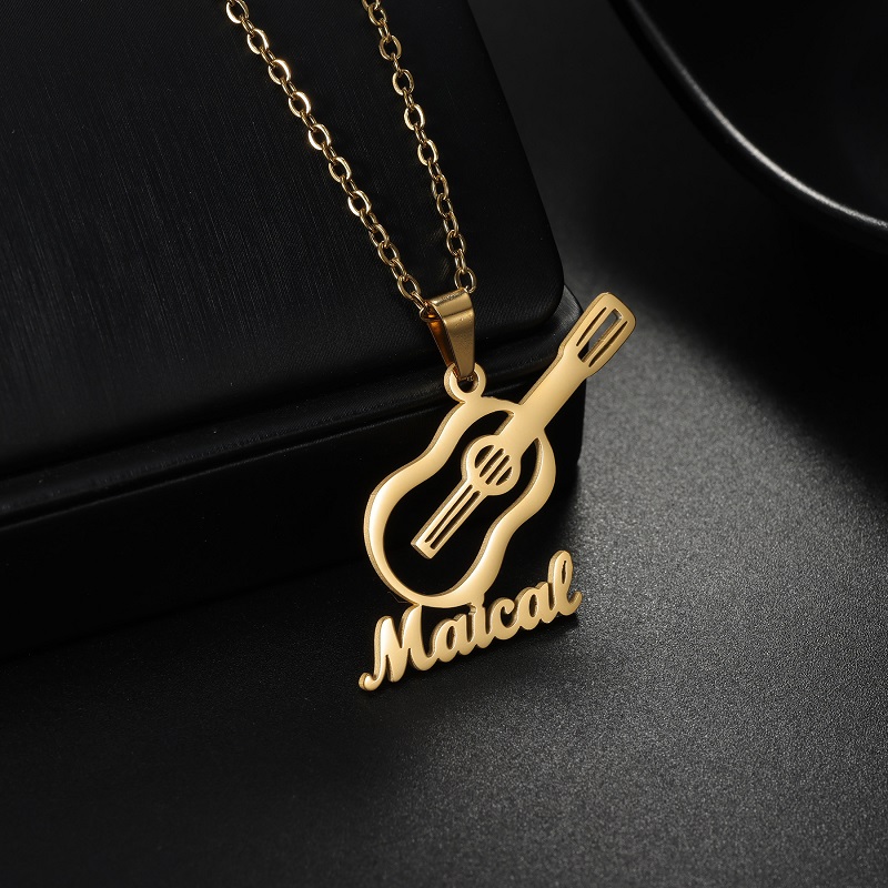 Musical Instrument And Names - Nuevo collar con colgante de instrumento
