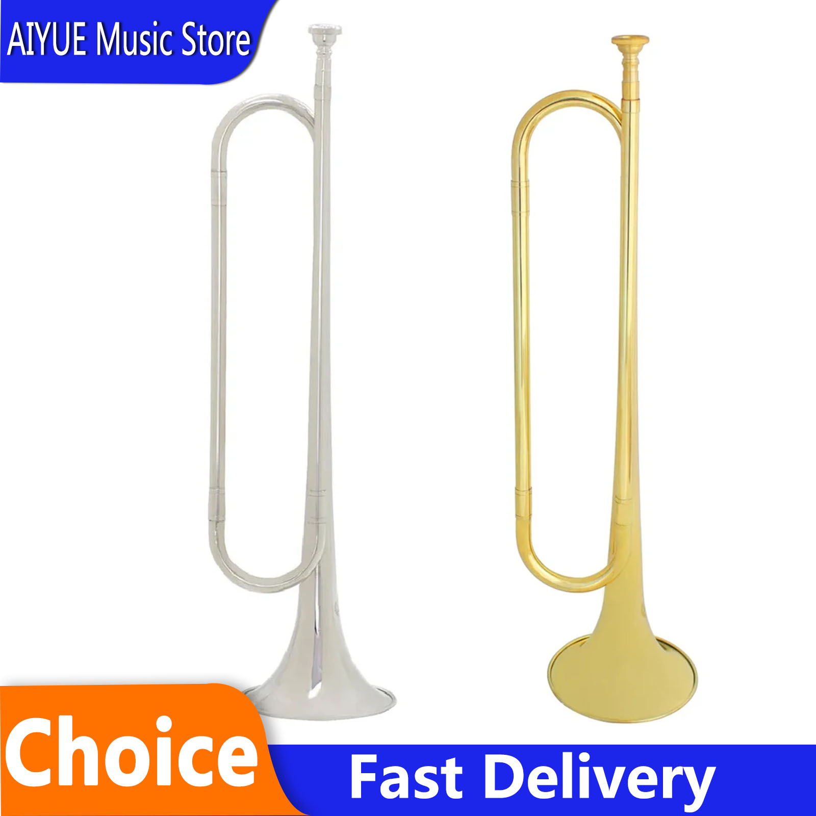 Musical Instrument Bugle - Trompeta de corneta retro SLADE en