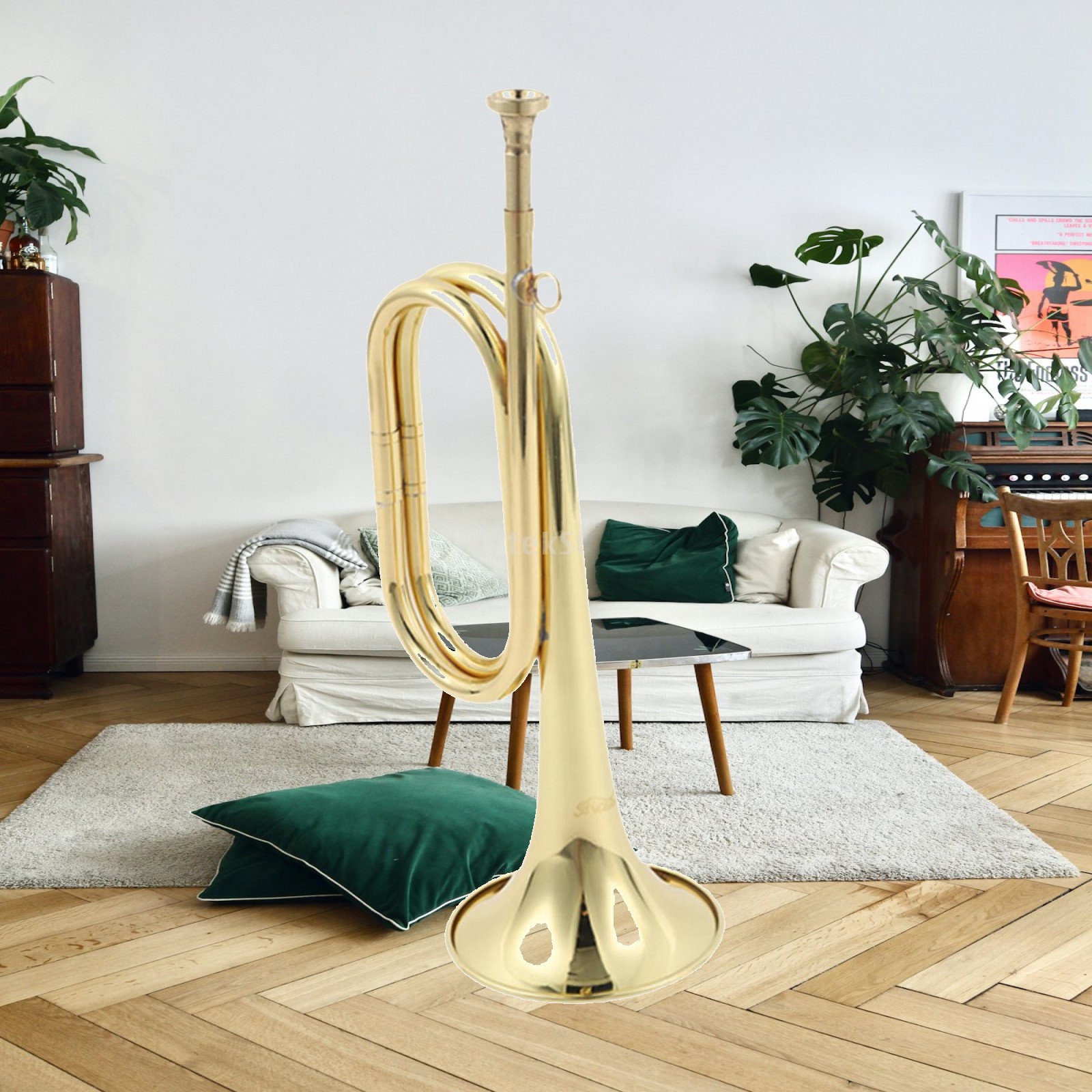 Musical Instrument Bugle - Trompeta Scout Bugle, Instrumento Musical de