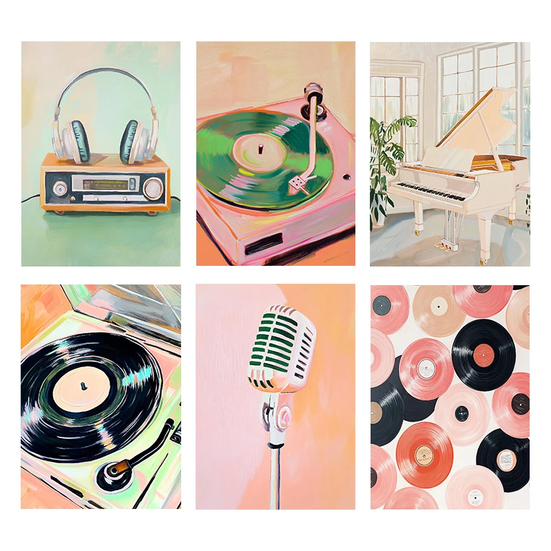 Picture Of Musical Instrument - (Sin marco) Póster de arte musical