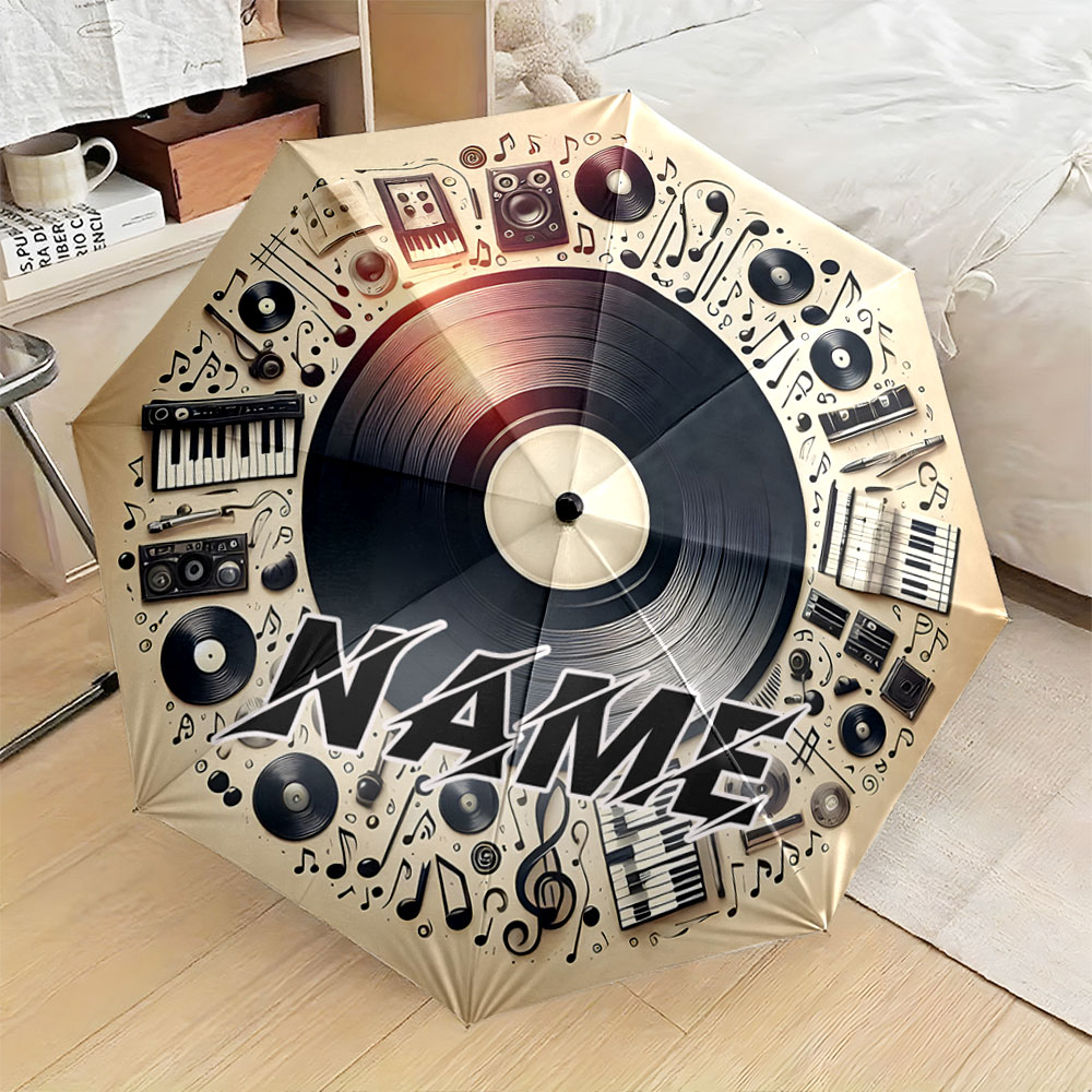 Paraguas personalizado con nom - Musical Instrument And Names reseña y precio