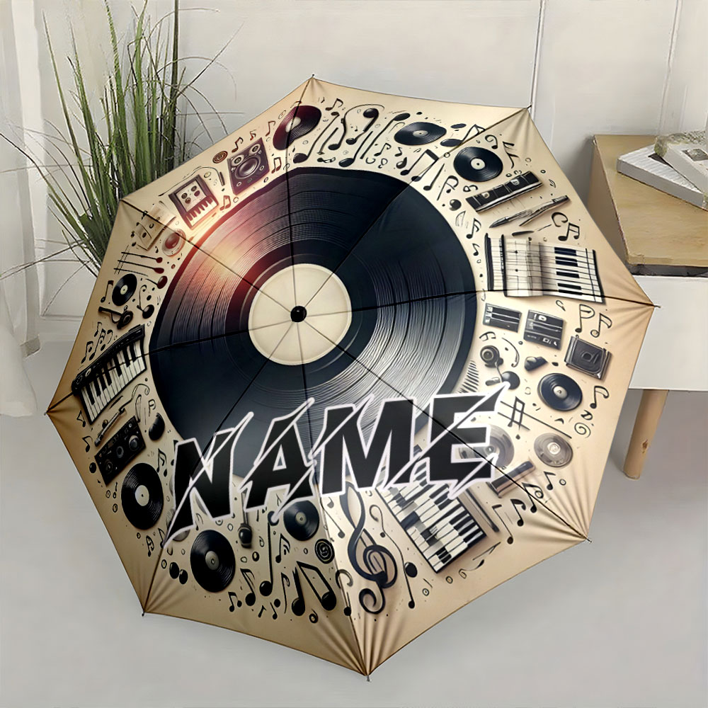 Paraguas personalizado con nom - Musical Instrument And Names reseña y precio