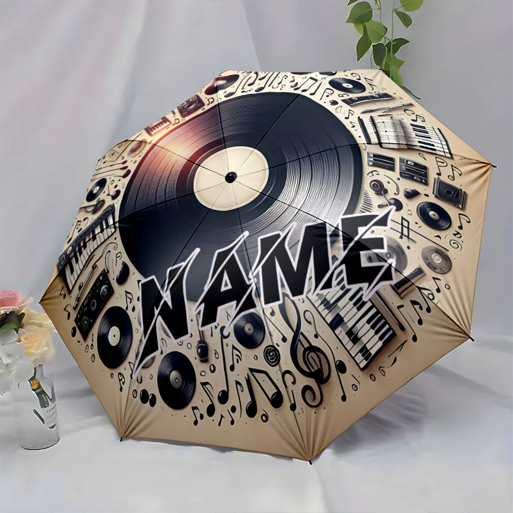 Paraguas personalizado con nom - Musical Instrument And Names reseña y precio