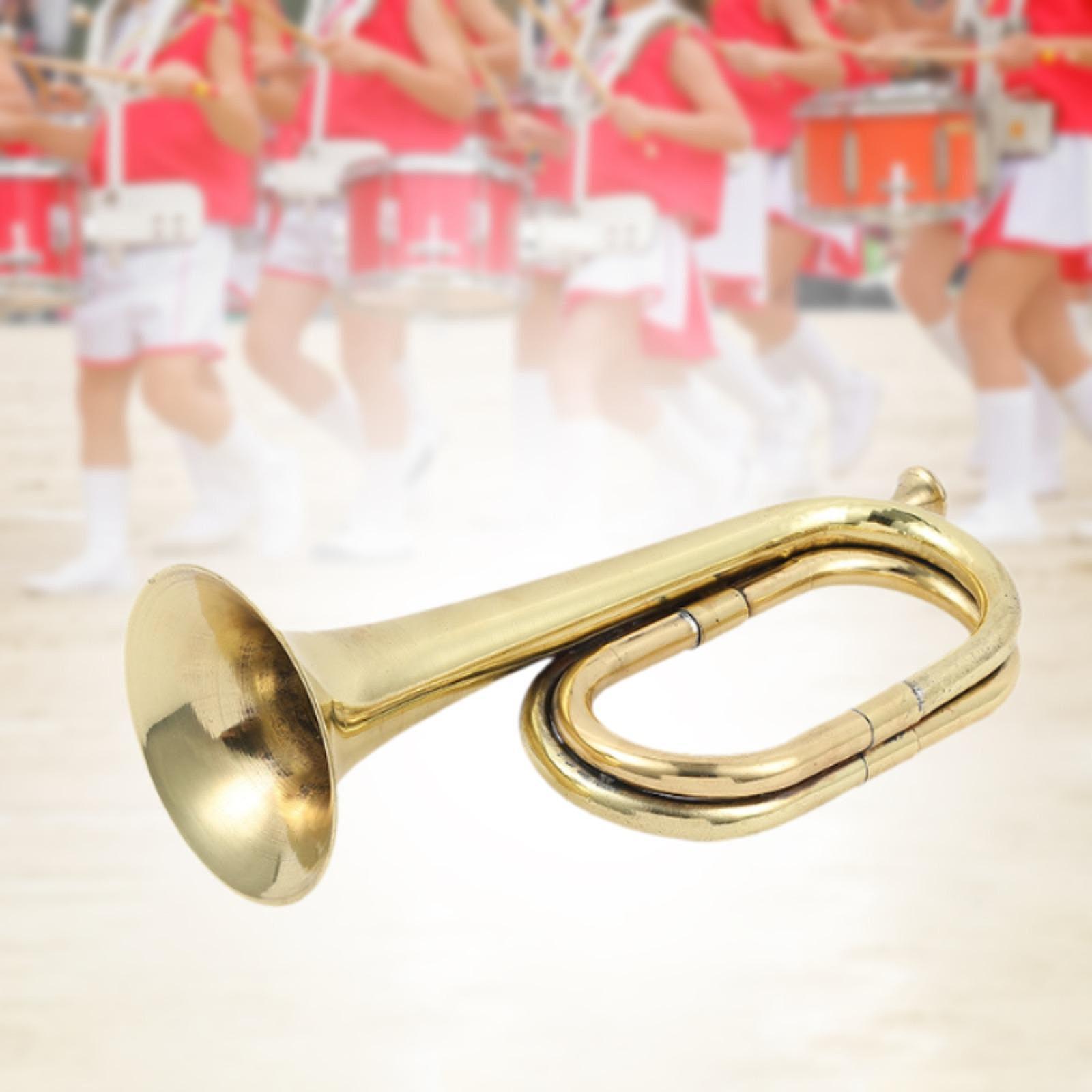 Trompeta de latón macizo para  - Musical Instrument Bugle reseña y precio
