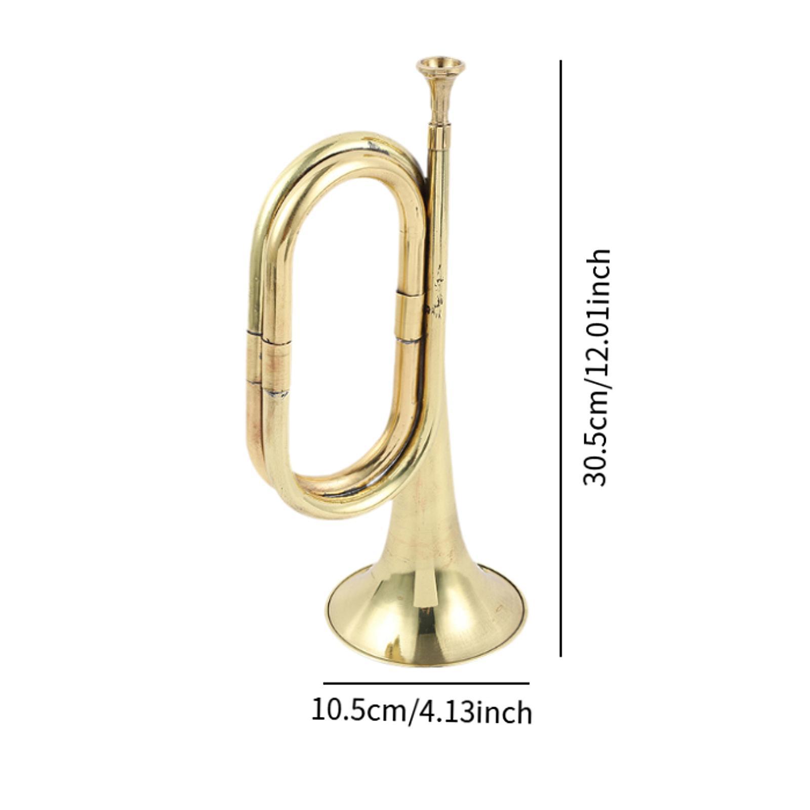 Trompeta de latón macizo para  - Musical Instrument Bugle reseña y precio
