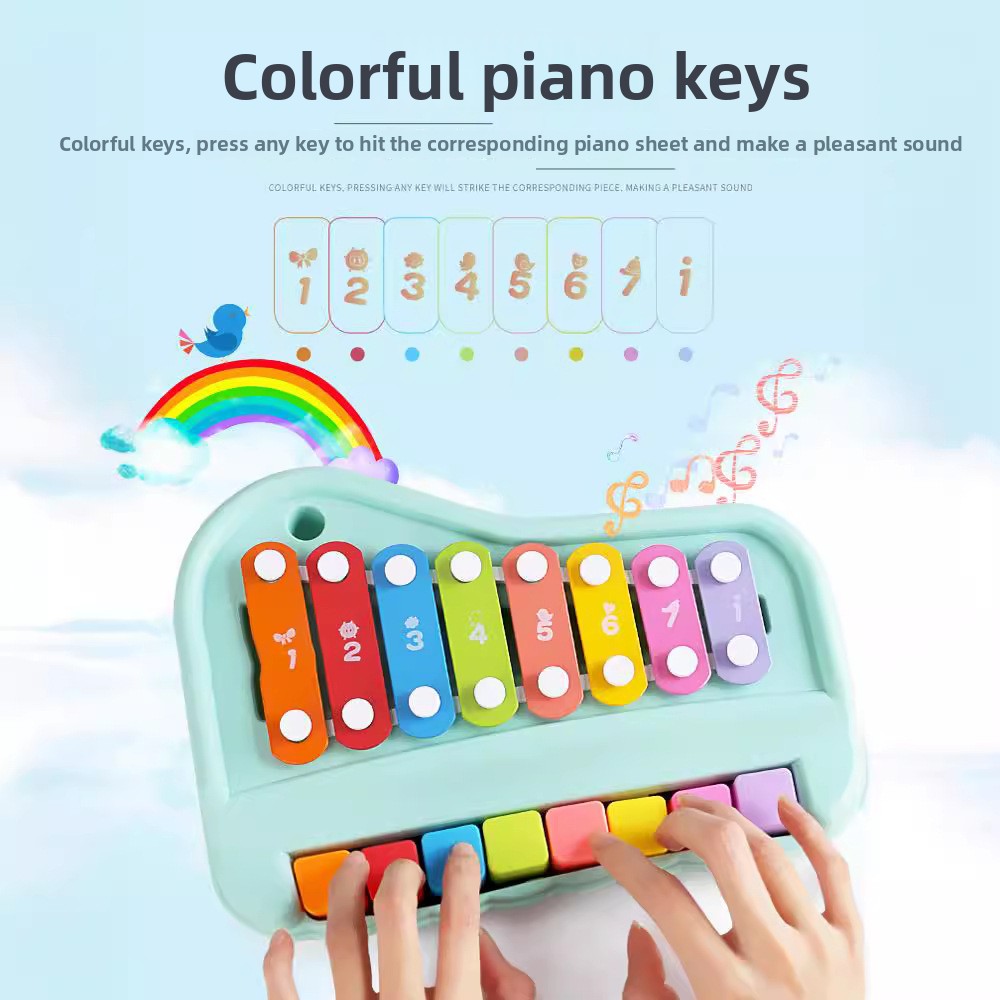 Piano de xilófono de 8 notas,  - Musical Instrument Harmonium reseña y precio