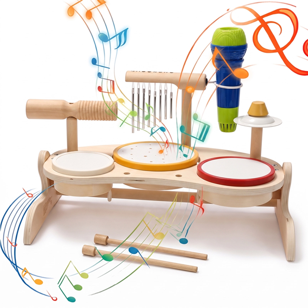 Juego de Tambores de Madera pa - Musical Instrument Harmonium reseña y precio