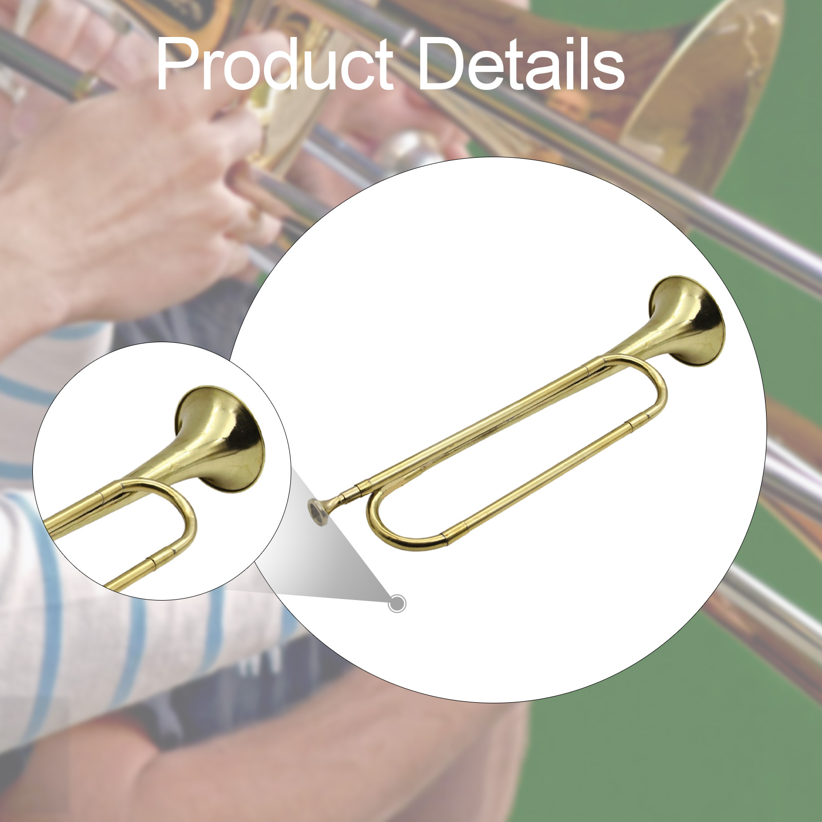 Trompeta de Latón, Trompa, Ins - Musical Instrument Bugle reseña y precio