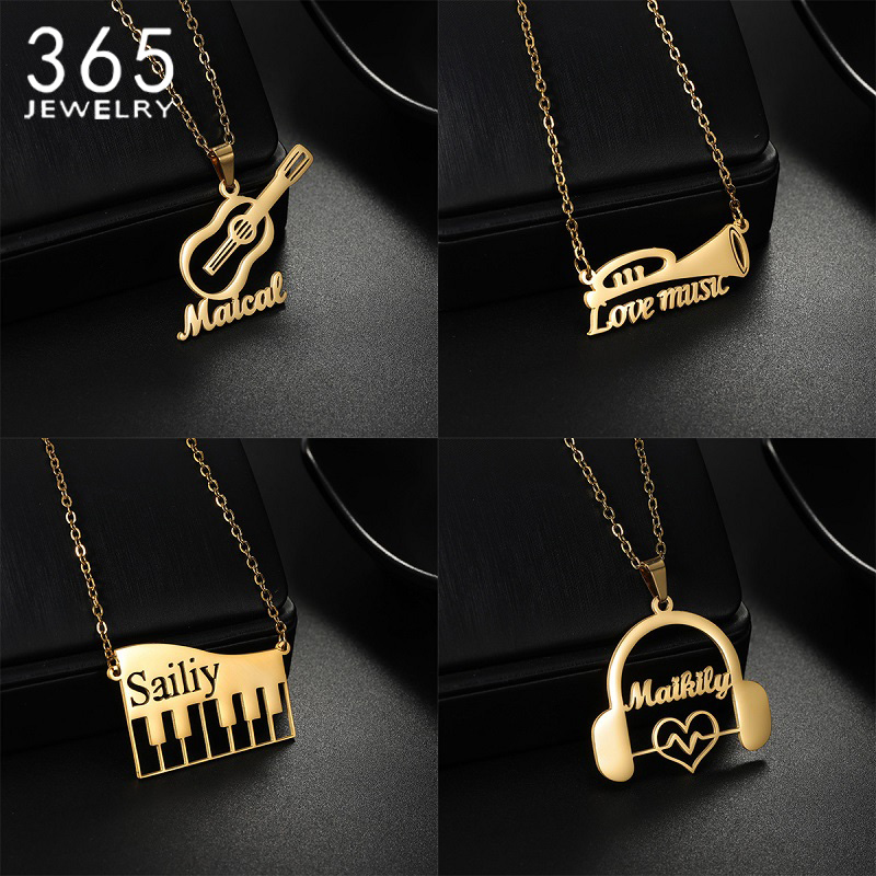 Nuevo collar con colgante de i - Musical Instrument And Names reseña y precio