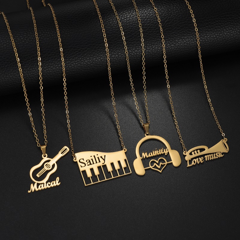 Nuevo collar con colgante de i - Musical Instrument And Names reseña y precio