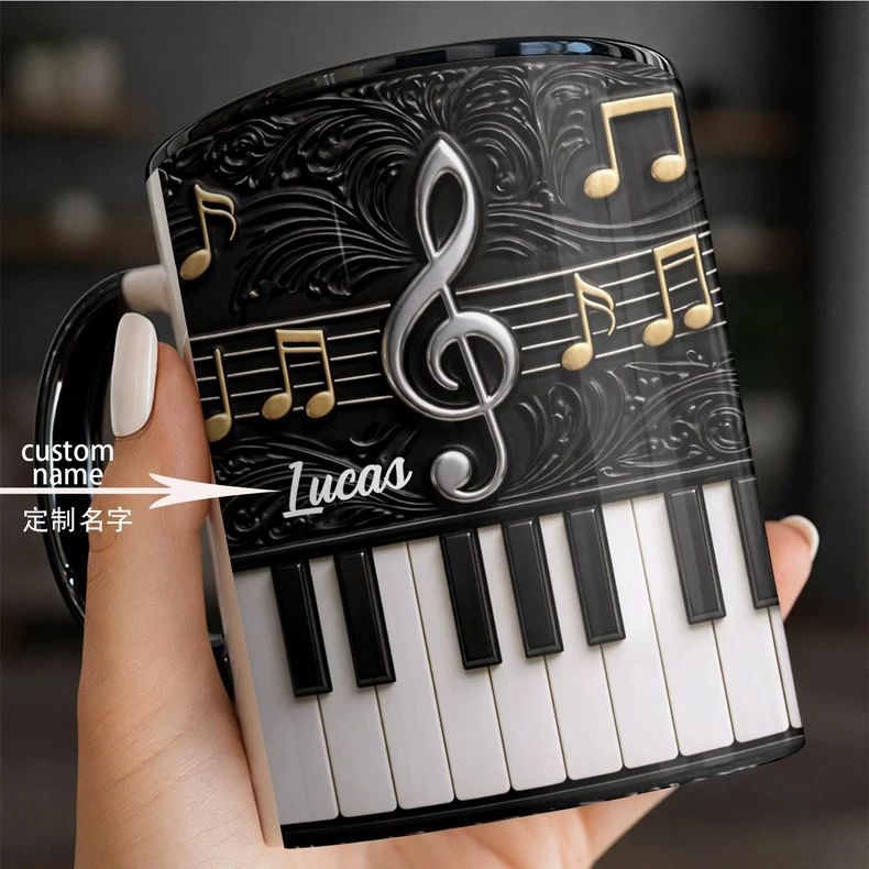 Taza de Cerámica con Forma de  - Musical Instrument And Names reseña y precio