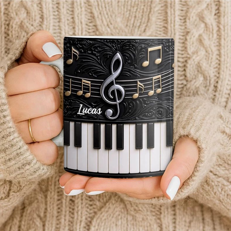 Taza de Cerámica con Forma de  - Musical Instrument And Names reseña y precio