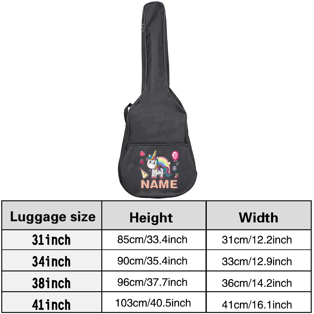 Bolsa de guitarra con nombre p - Musical Instrument And Names reseña y precio