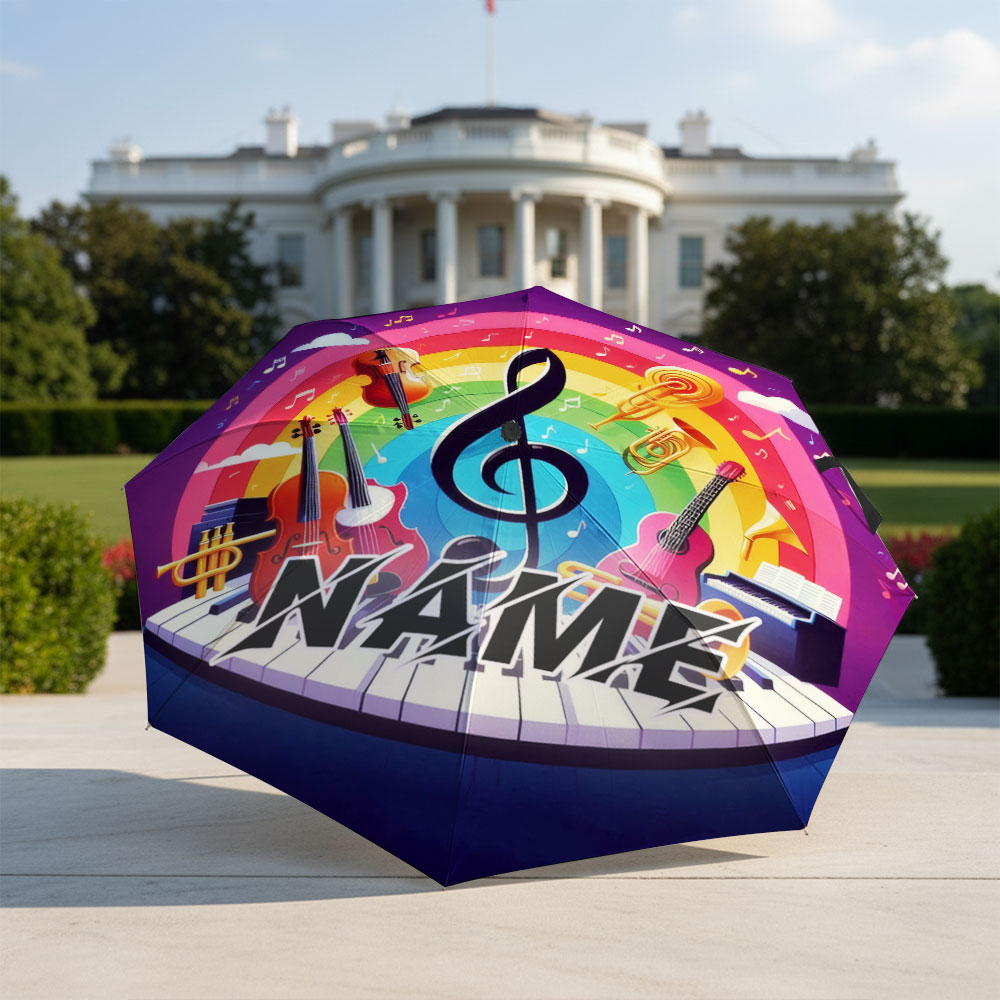 Paraguas personalizado con nom - Musical Instrument And Names reseña y precio
