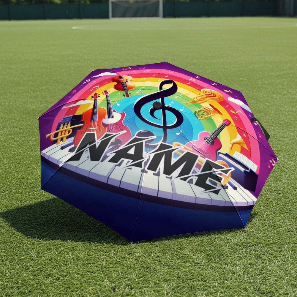 Paraguas personalizado con nom - Musical Instrument And Names reseña y precio