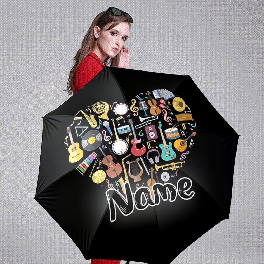 Paraguas con Nombre Personaliz - Musical Instrument And Names reseña y precio