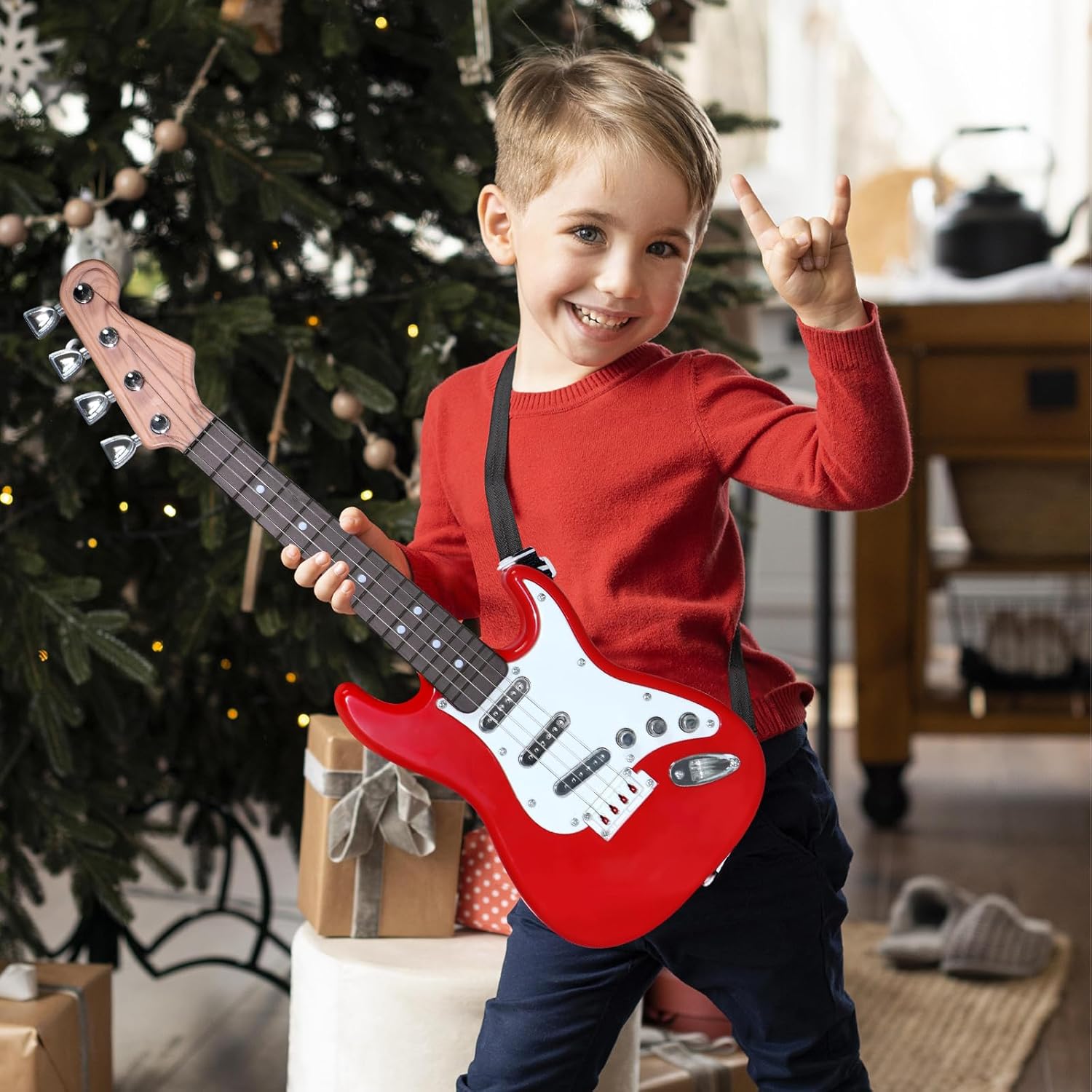 Guitarra eléctrica de juguete  - Musical Instrument Harmonium reseña y precio