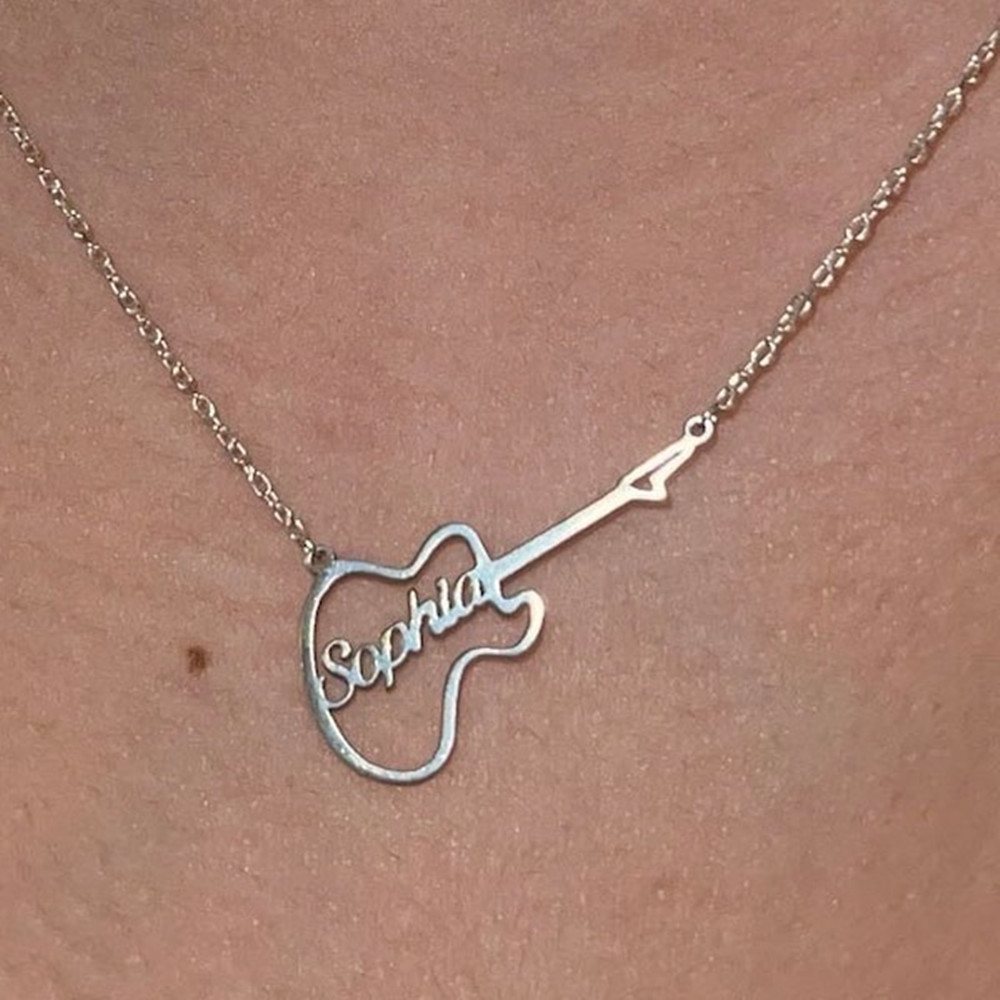 Collar de violín personalizado - Musical Instrument And Names reseña y precio