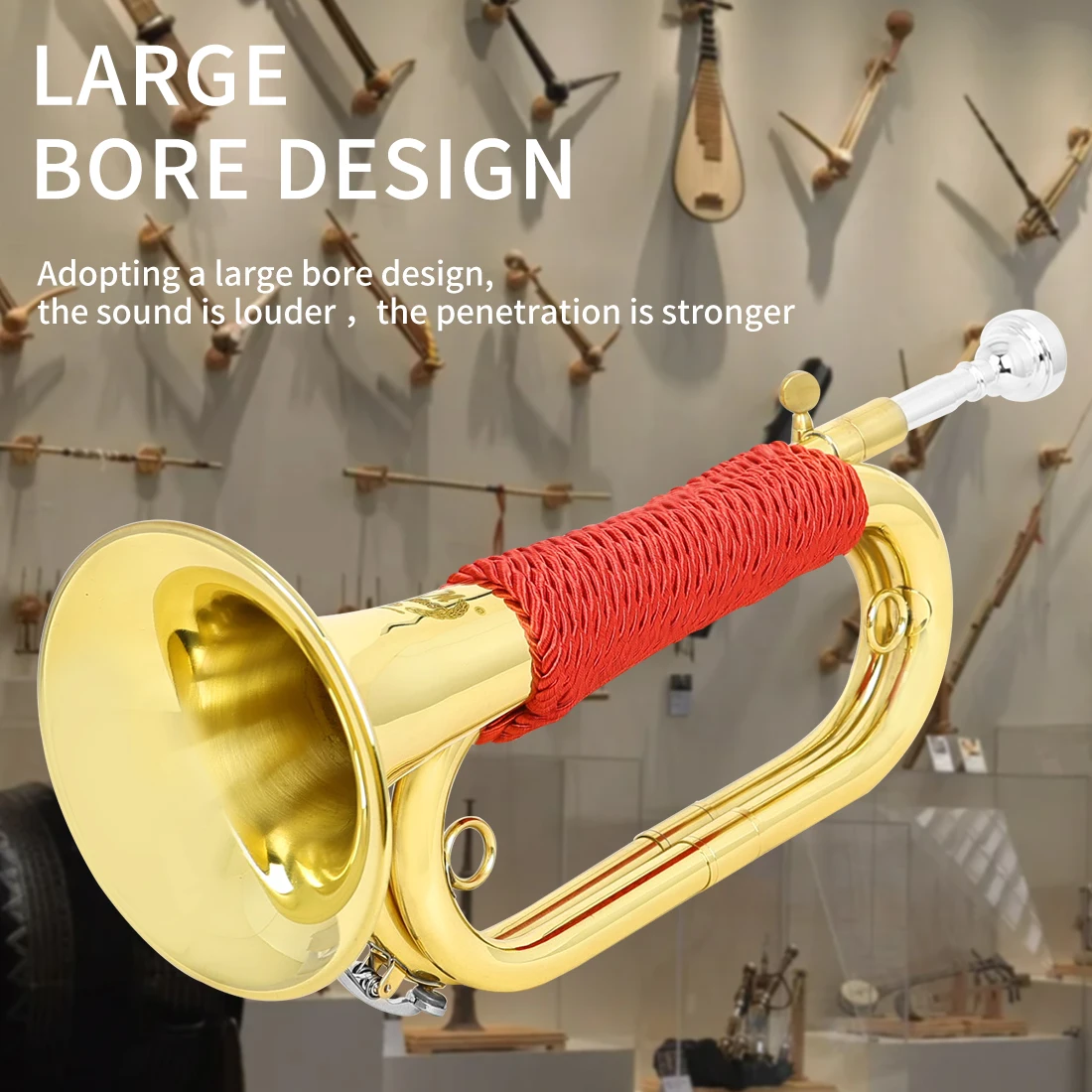Flauta de sierra española M MB - Musical Instrument Bugle reseña y precio